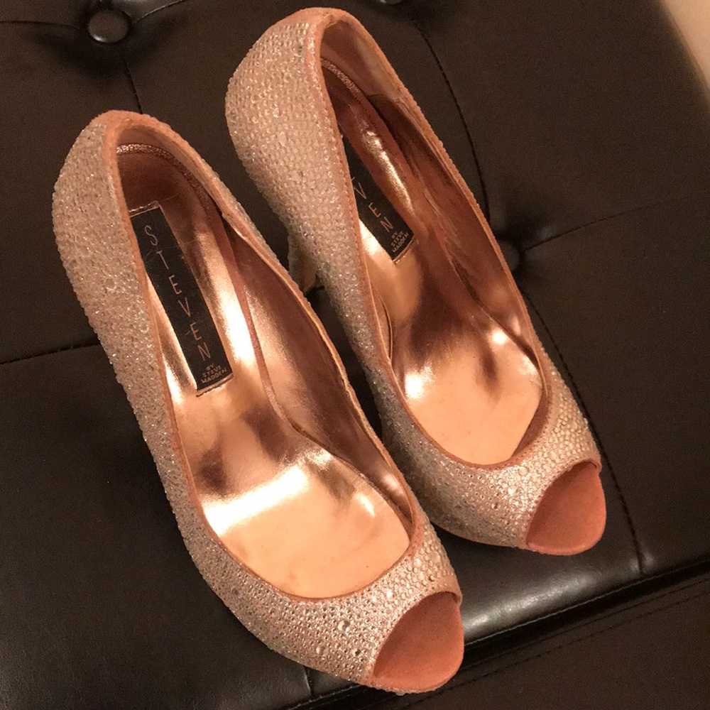 Steven madden diamond platform stilettos